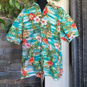Vintage RJC Genuine Hawaiian Button Down